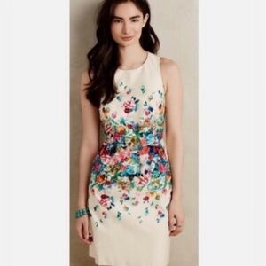 Maeve Anthropologie Tea Garden Multicolor Floral Dress
